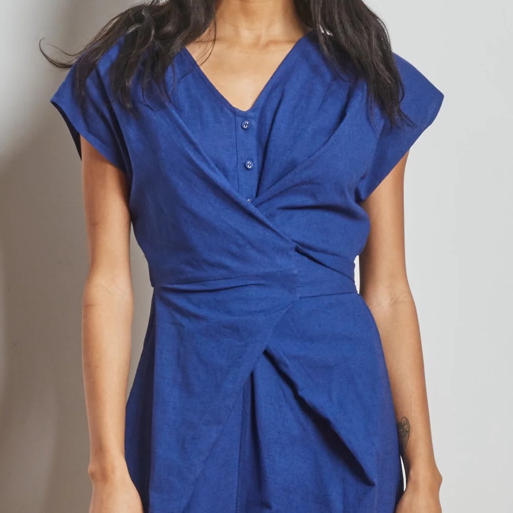 NWT Rujuta Sheth Venus Wrap Jumper in Mermaid, Size S - Picture 2 of 5